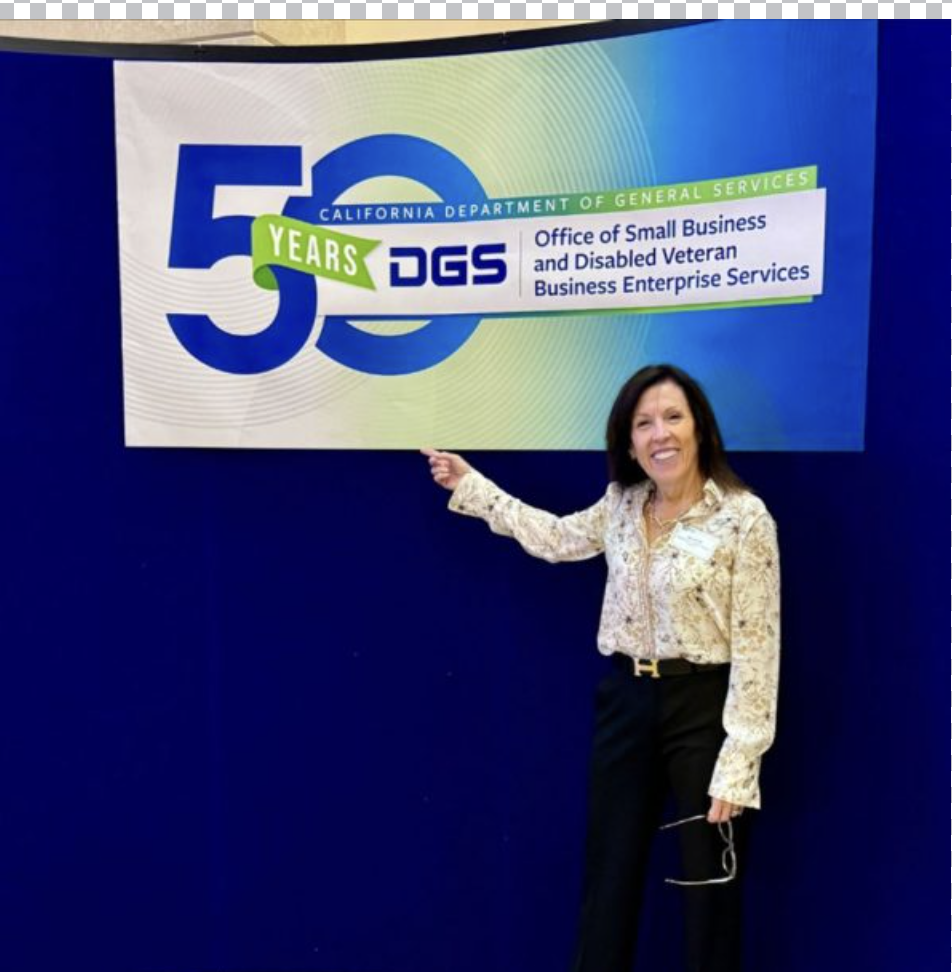 Dana C. Arnett at California Department of General Services Office of Small Business and Disabled Veteran Business Enterprise Services event in Sacramento