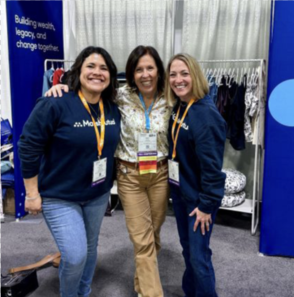 Dana C. Arnett with Jessica Lozano Williams and April Cimorelli of MassMutual at the WBENC National Conference