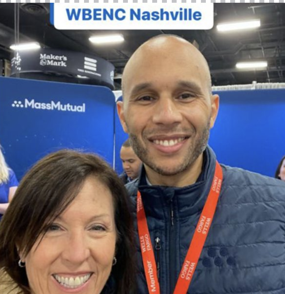 Dana C. Arnett with MassMutual representative at WBENC National Conference in Nashville