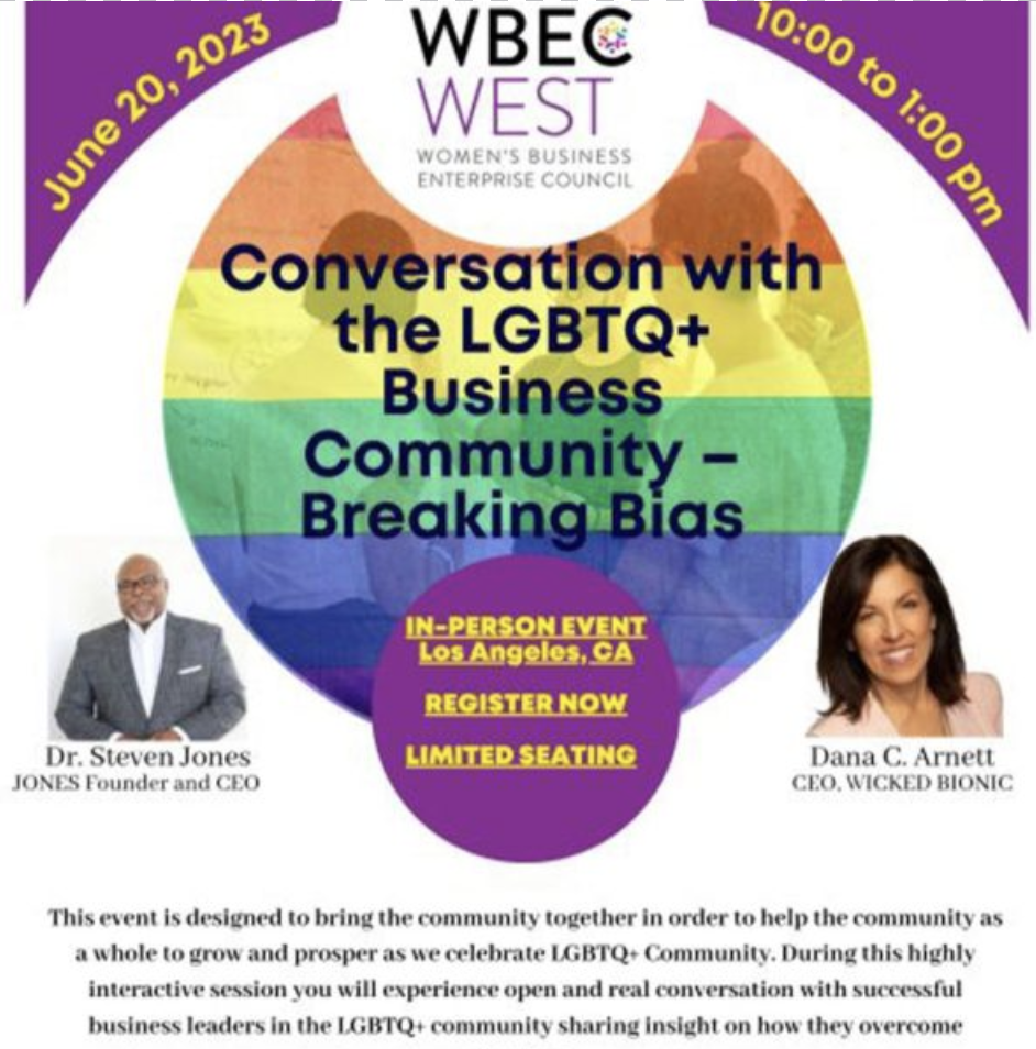 Dana C. Arnett featured speaker for WBEC-West Conversation with the LGBTQ+ Business Community event in Los Angeles