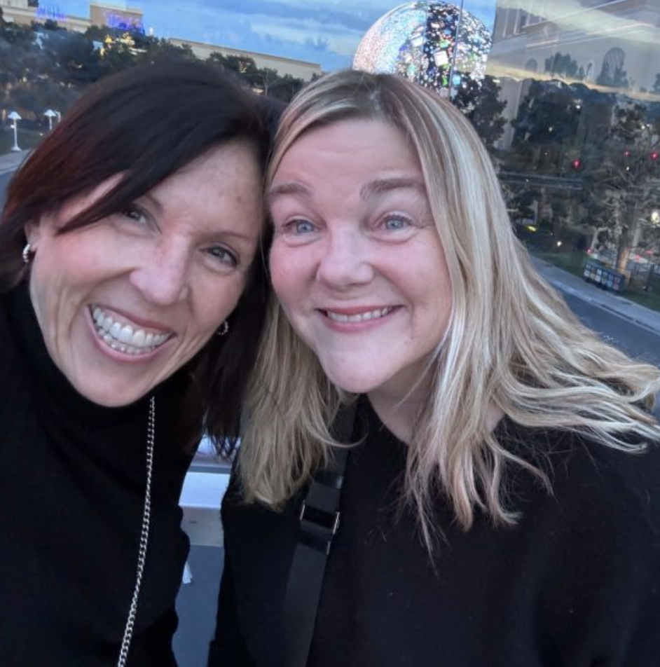 Dana C. Arnett with Kristen Donovan, founder and CEO of Evalcorp Research & Consulting, in Las Vegas following a business conference
