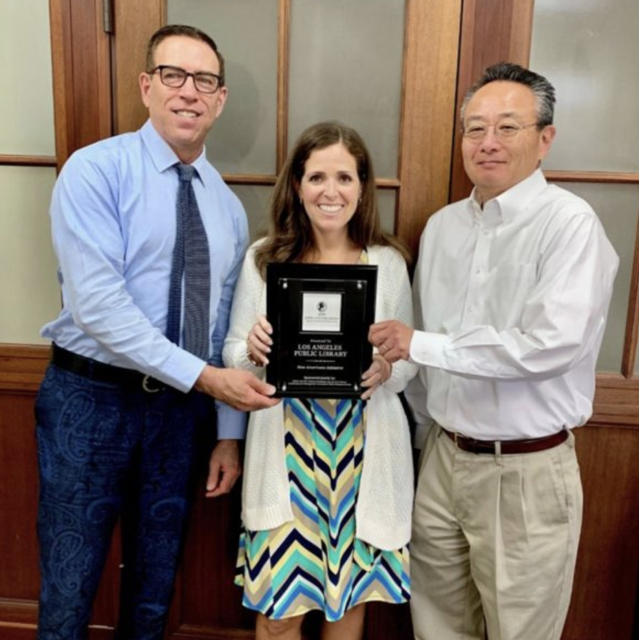 Los Angeles Public Library leadership team during American Library Association award recognition