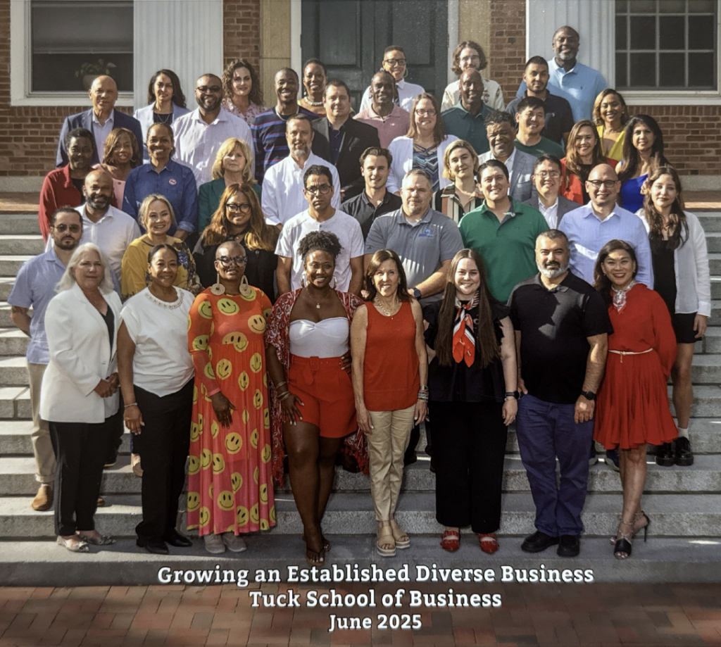 Dana C. Arnett with the Tuck School of Business Growing an Established Diverse Business cohort at Dartmouth in 2025